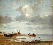 Adolph Friedrich Vollmer Die Elbe bei Blankenese oil on canvas